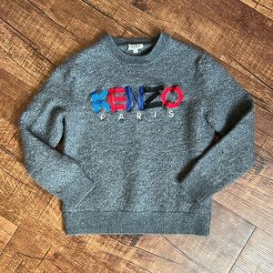 Kenzo Kids Gray Logo Sweater